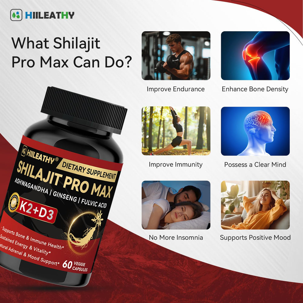 HIILEATHY Shilajit made in USA facility emphasizes safety and quality.