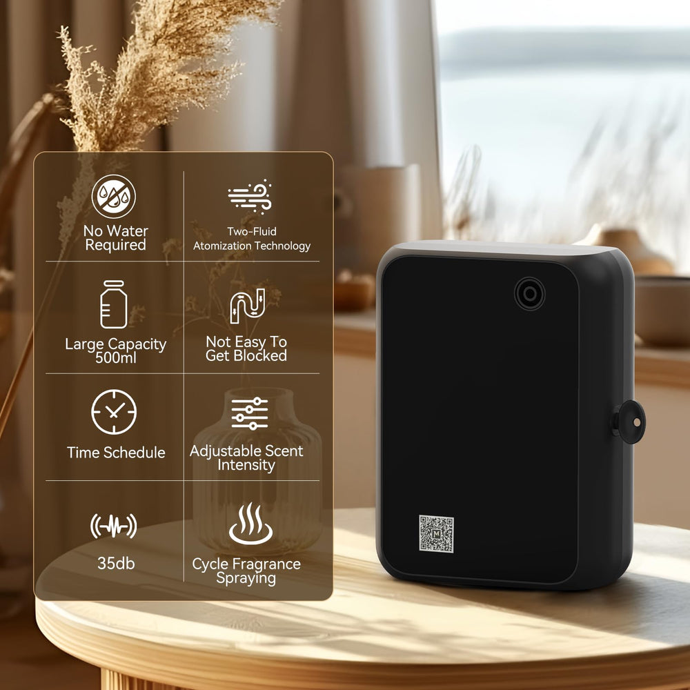 Hijoc diffuser Bluetooth control panel enables easy app or manual tweaks