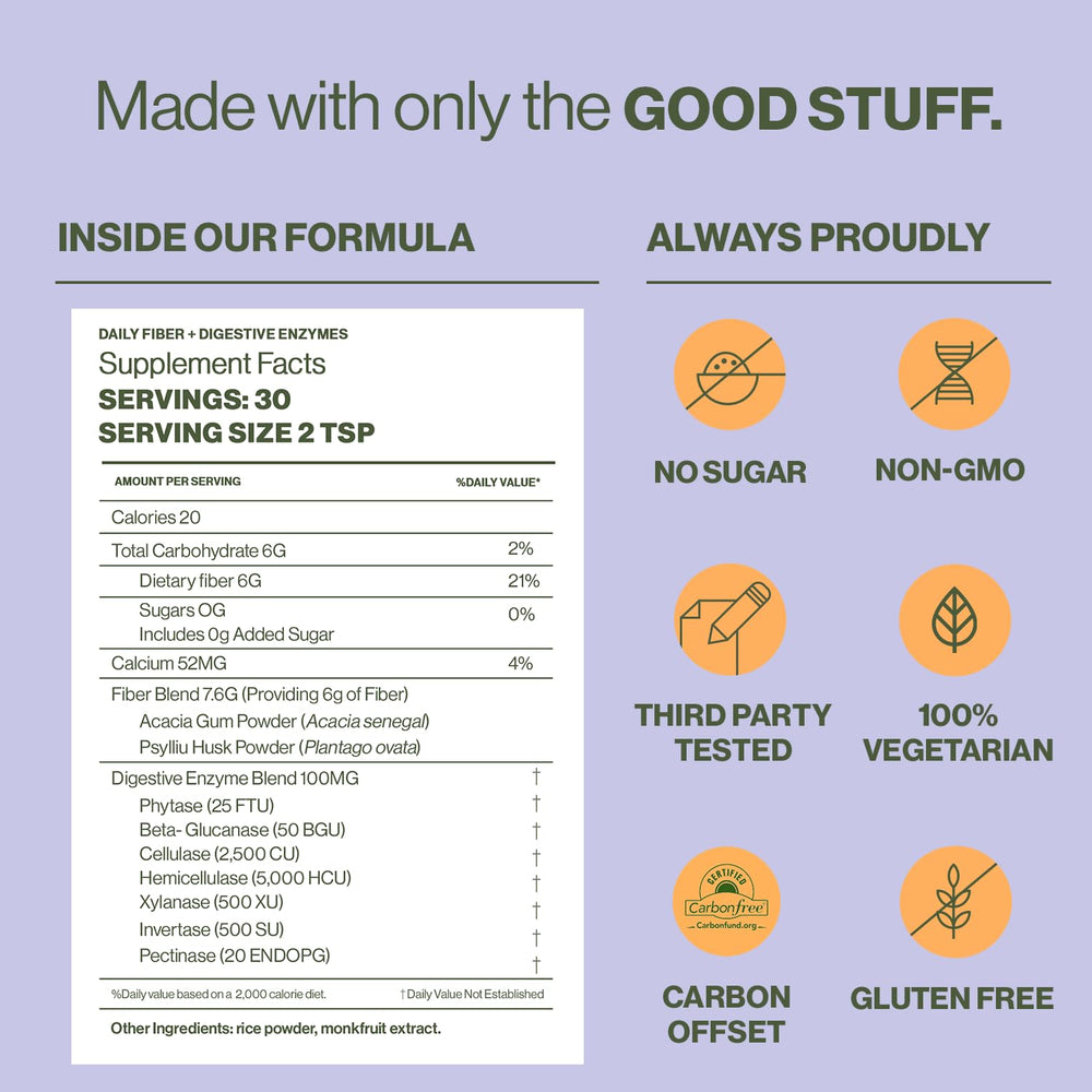 Hilma Daily Fiber glass of water showing simple mixing