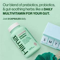 Hilma probiotics capsules for convenient digestive comfort in daily routine.