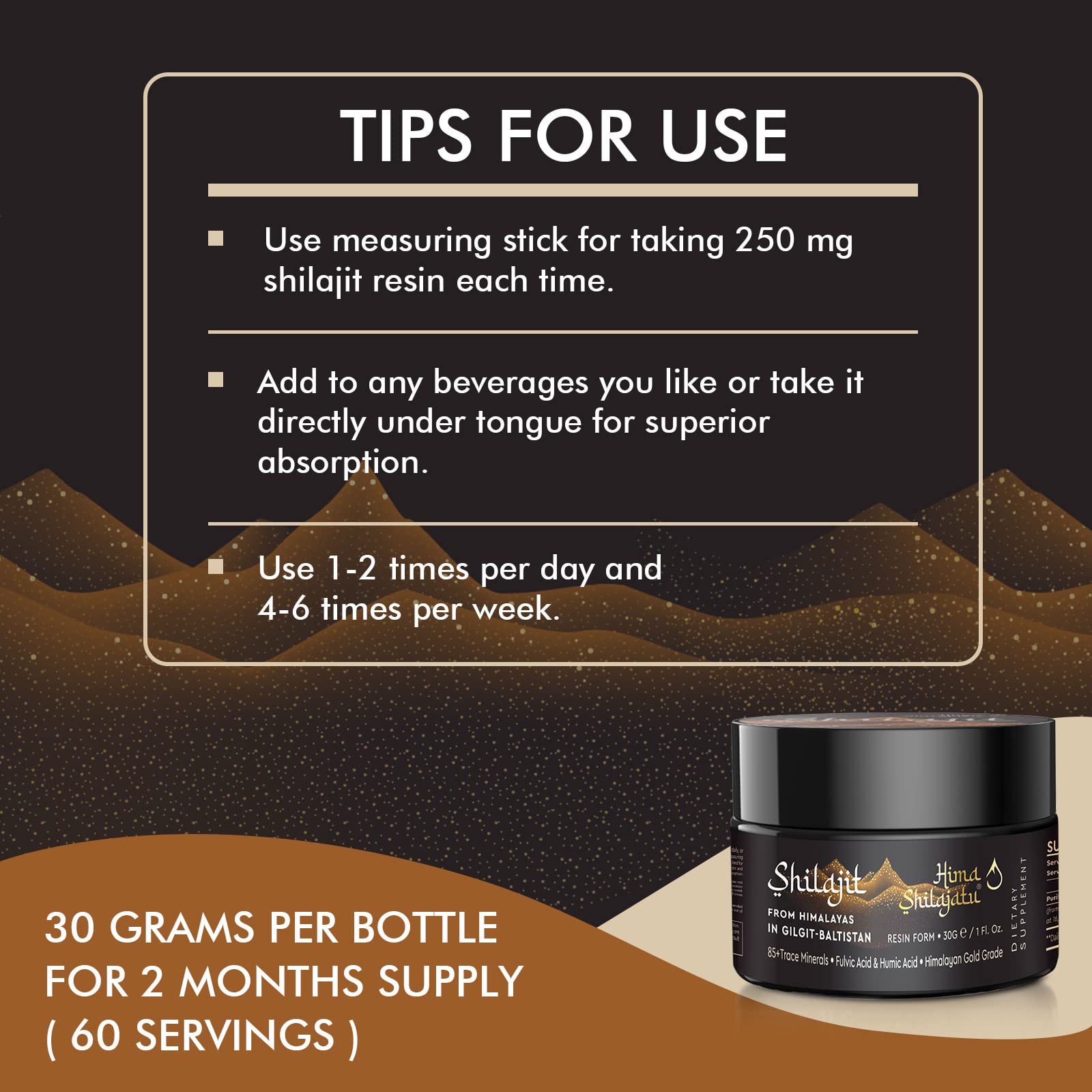 Fulvic acid rich resin from Hima Shilajatu supports nutrient delivery and vitality