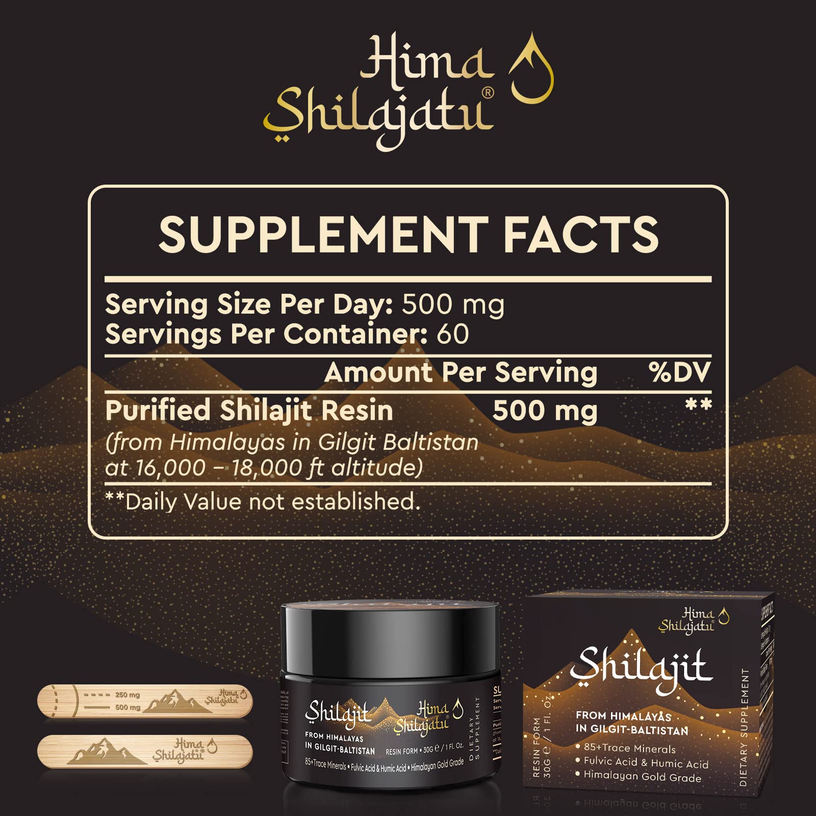 Hima Shilajatu resin closeup reveals amber texture rich in fulvic and humic acids