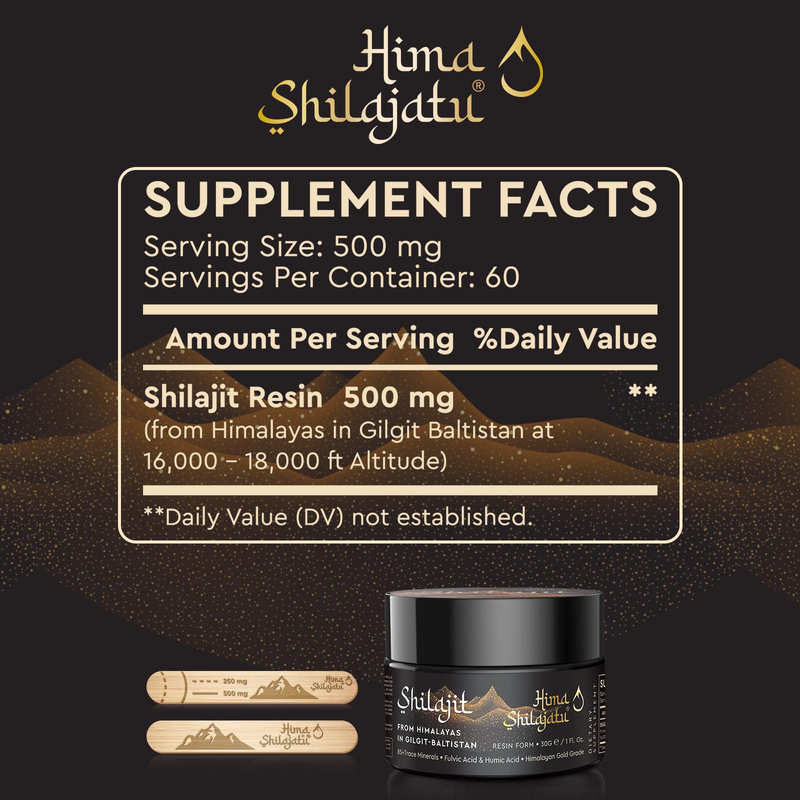 Hima Shilajatu resin dissolving in warm water for easy daily use