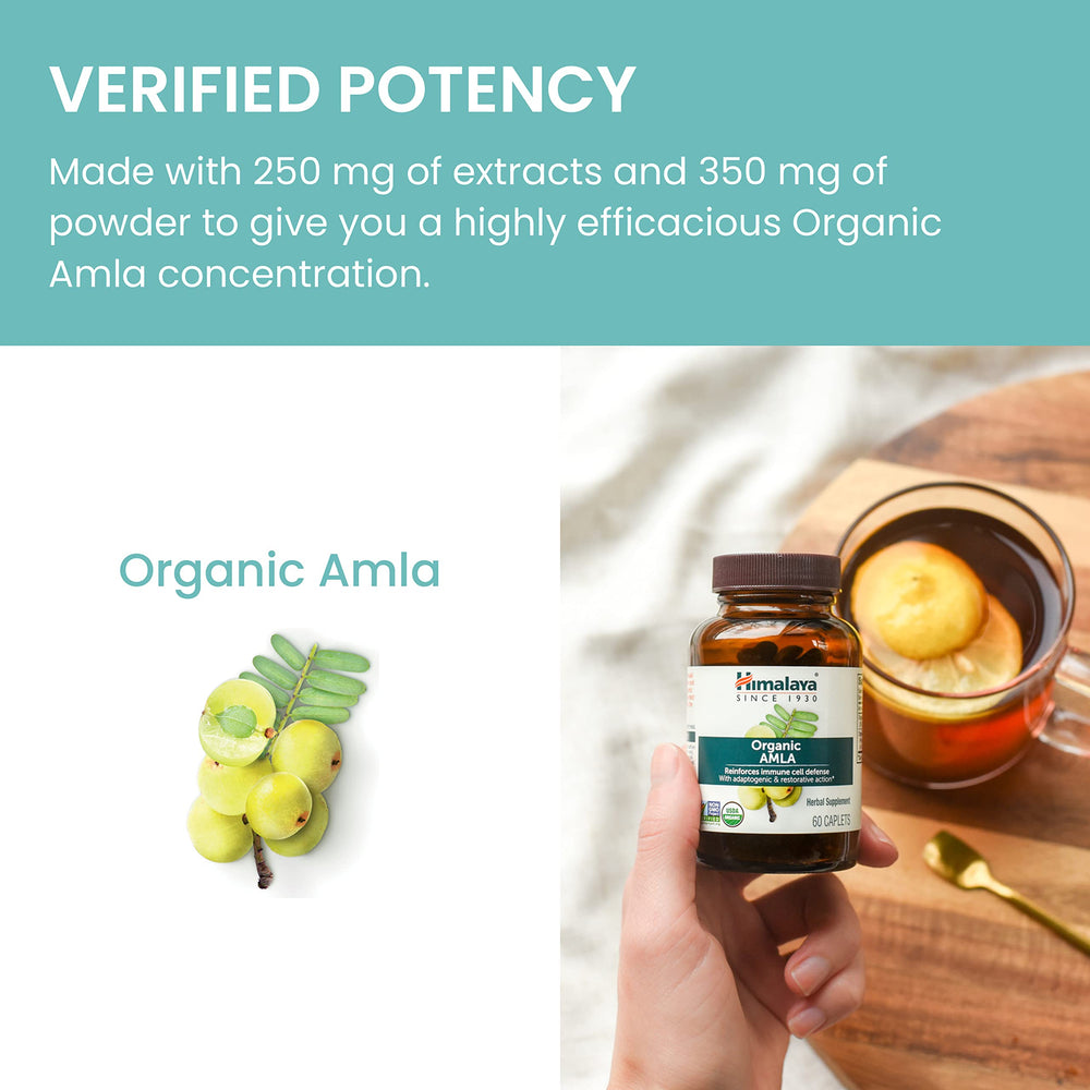 Himalaya Amla packaging design emphasizing purity and organic farming