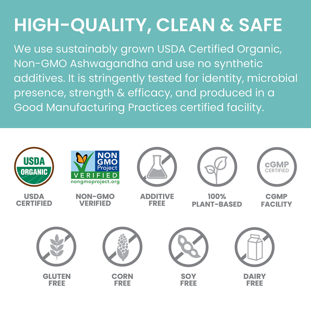 Packaging on shelf emphasizes USDA Organic and vegan ingredients.