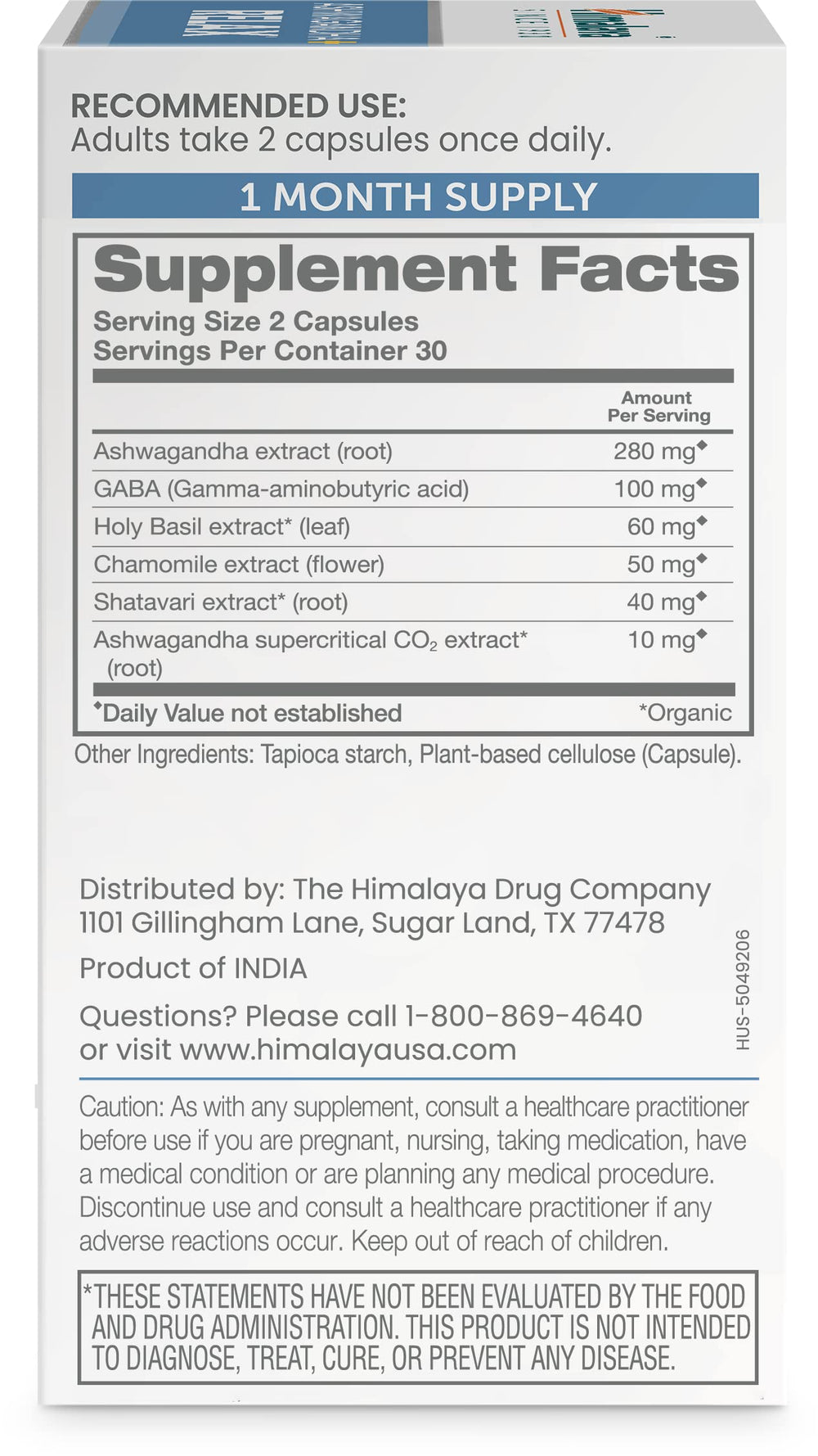 Himalaya Ashwagandha+ Relax capsules closeup highlights vegan formula
