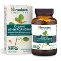 Himalaya Organic Ashwagandha Root Caplets – 670 mg, 60 Day Adrenal Support, USDA Organic