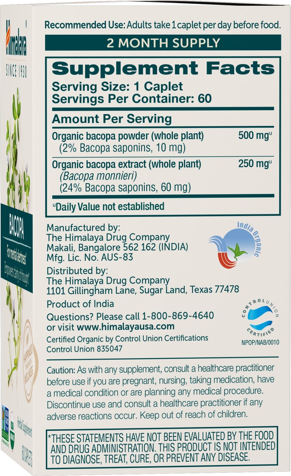 Close-up of Bacopa capsules for herbal focus support.
