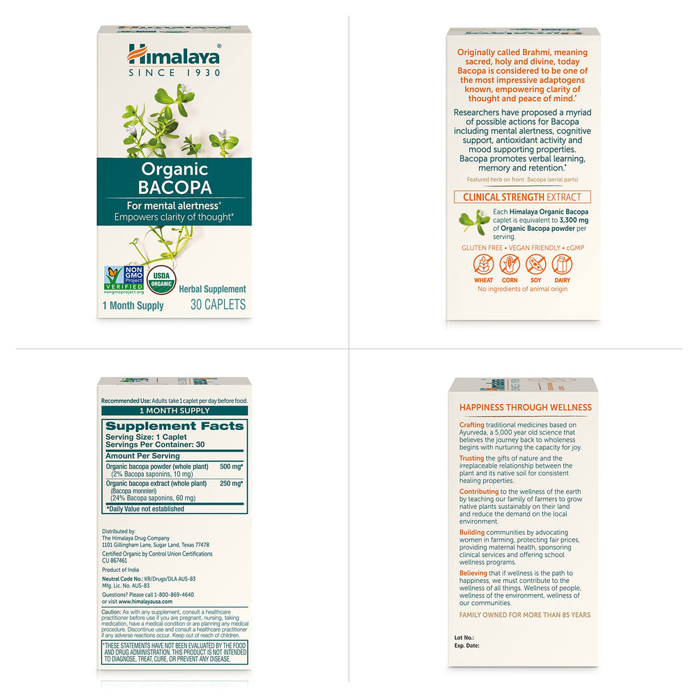 Person uses Himalaya Bacopa daily for calm focus during work.