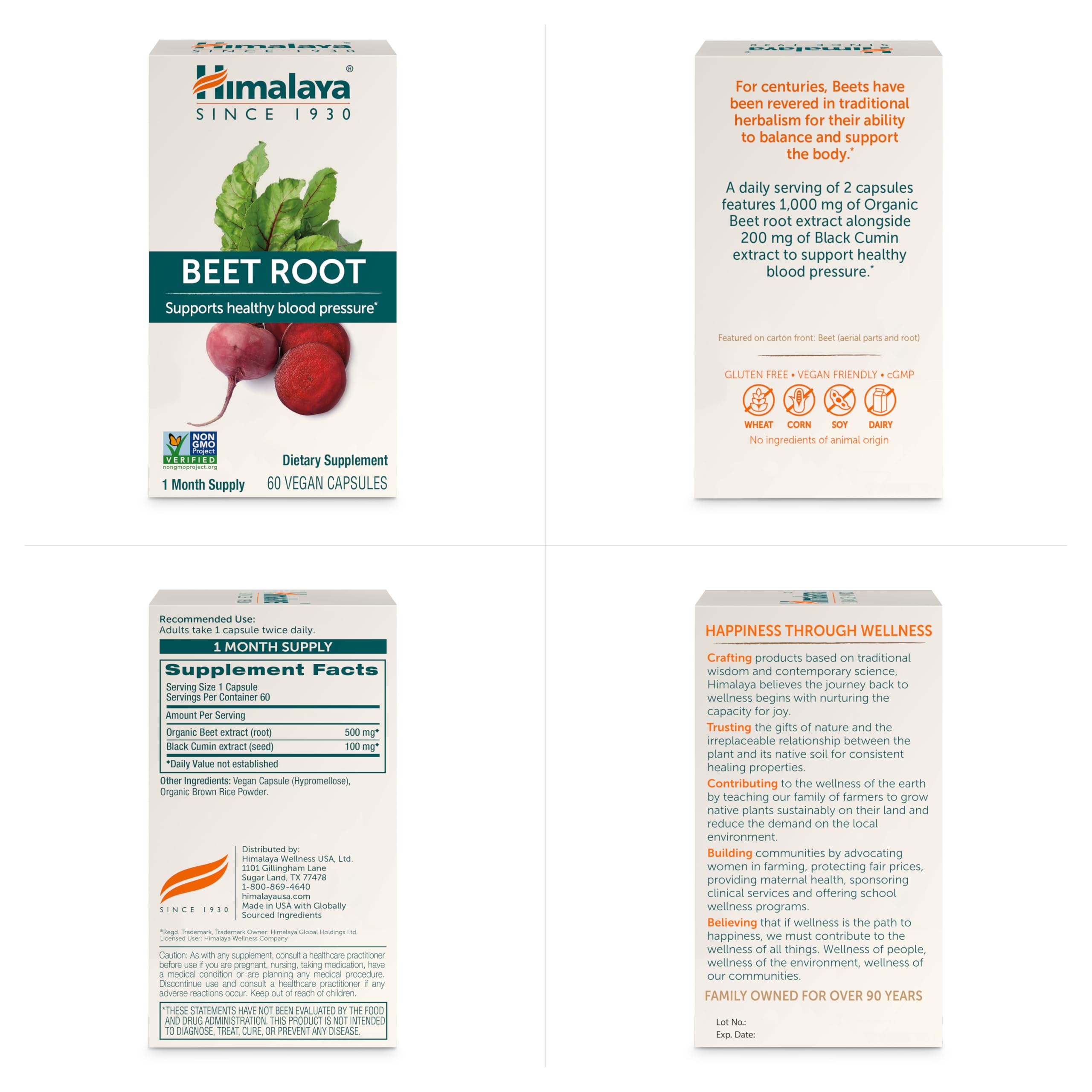 Himalaya Beet Root accent label closeup reinforcing brand trust and quality