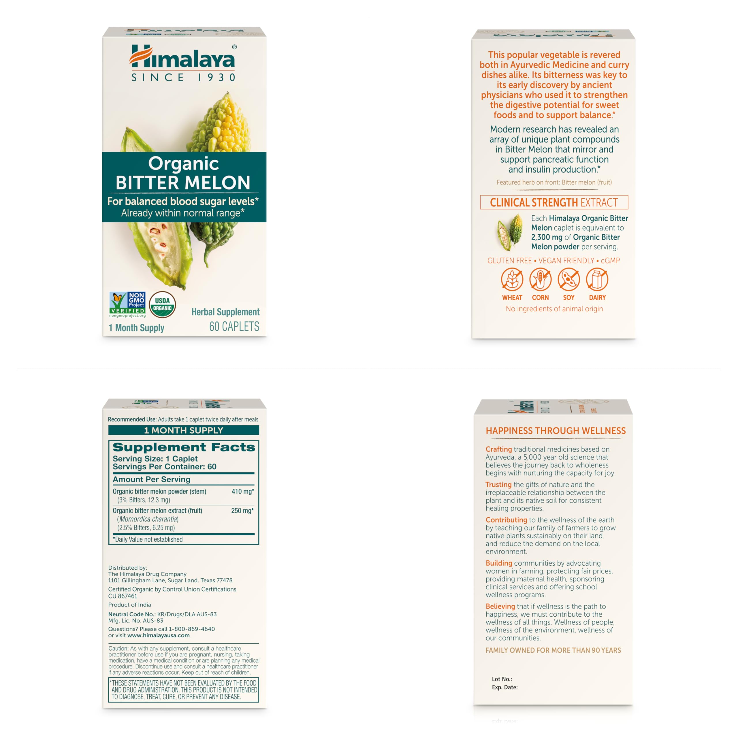 Himalaya Bitter Melon packaging reflects family-owned heritage and trusted care