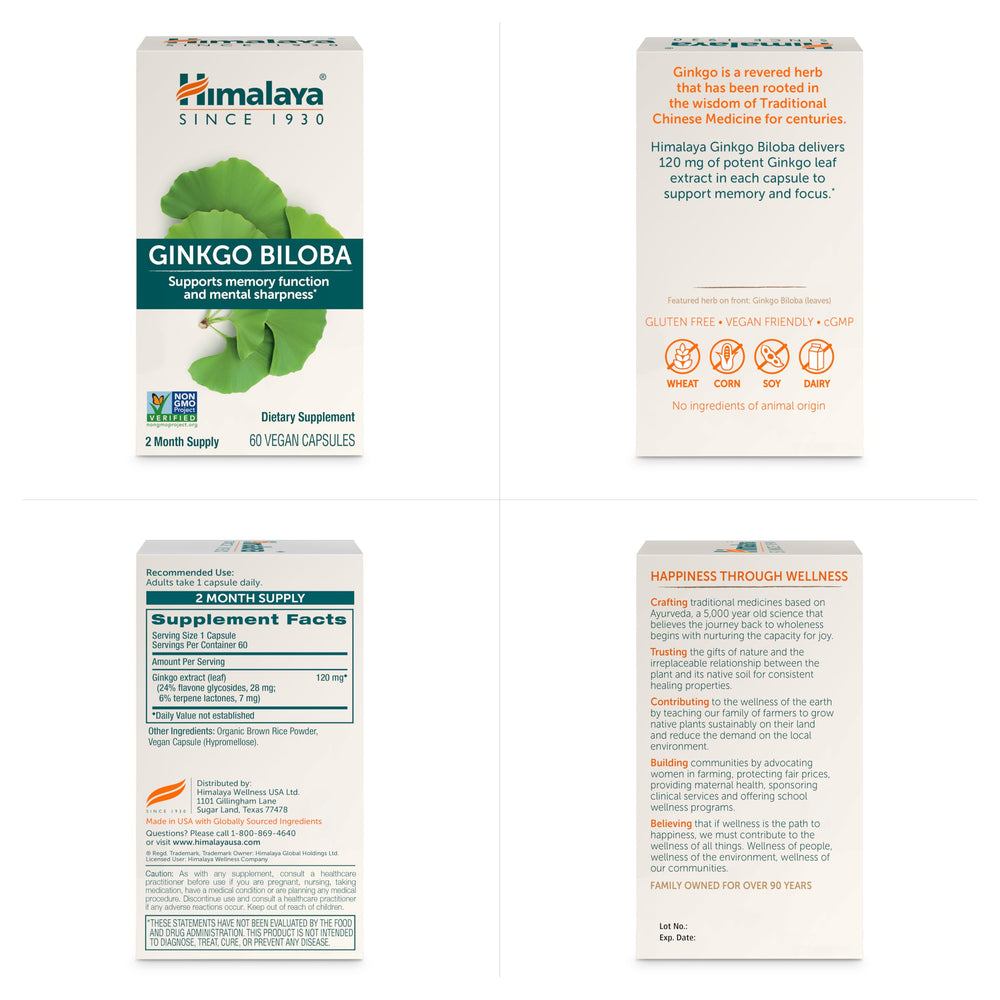 Himalaya family owned heritage on Ginkgo Biloba supplement