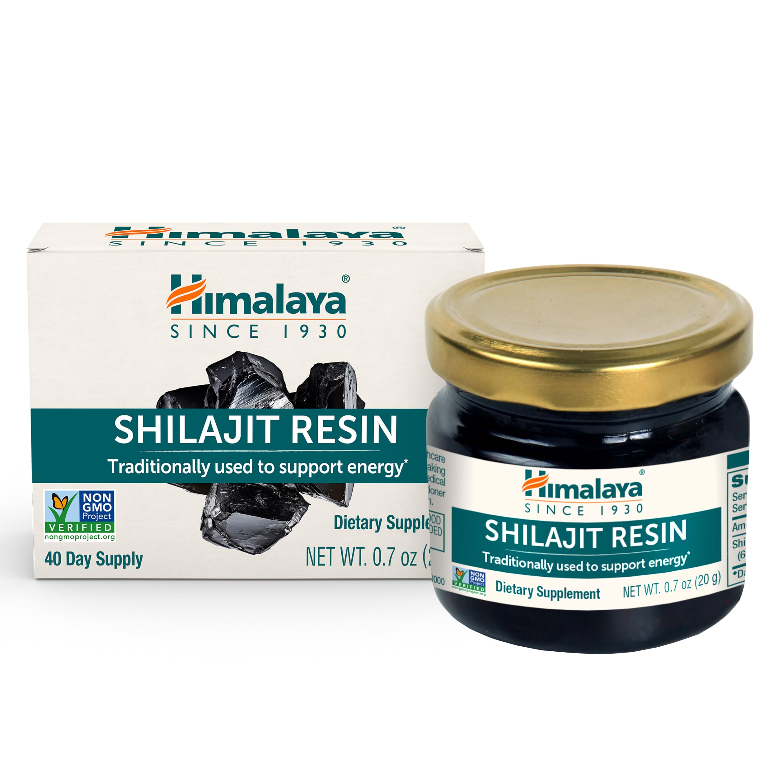 Himalaya Shilajit resin jar 20g with secure lid for daily use
