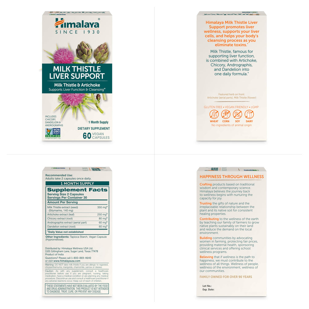 Himalaya Liver Support packaging on display for daily use.