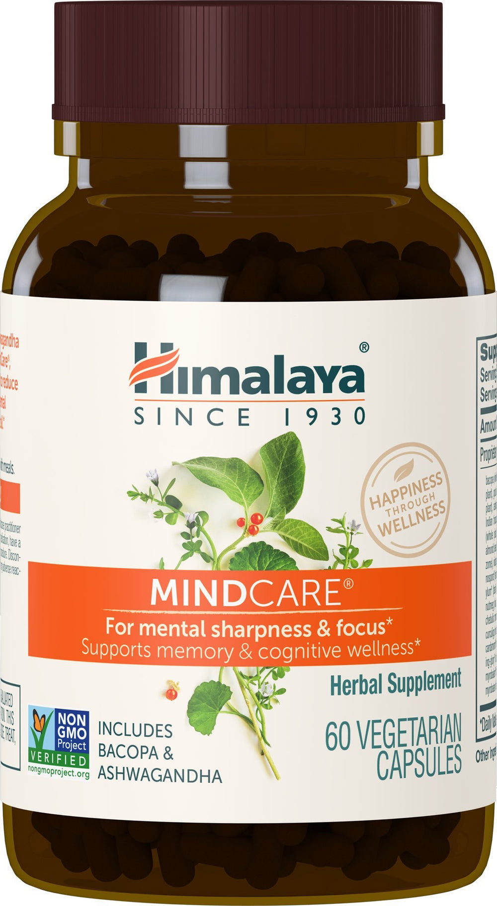 Himalaya MindCare bottle on a desk ready for daily focus and clarity.