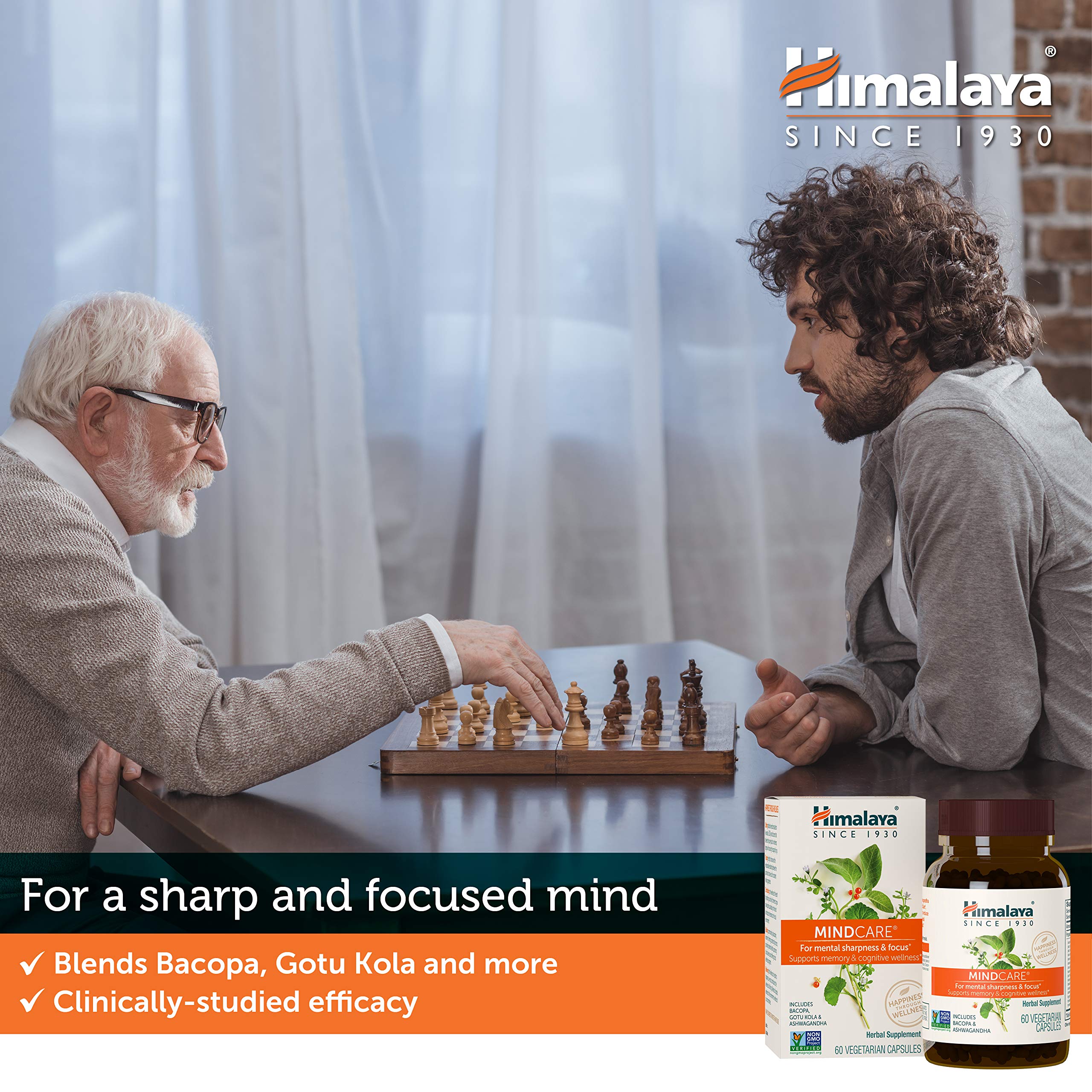 MindCare packaging box showcasing Ayurveda-inspired formula for daily use.