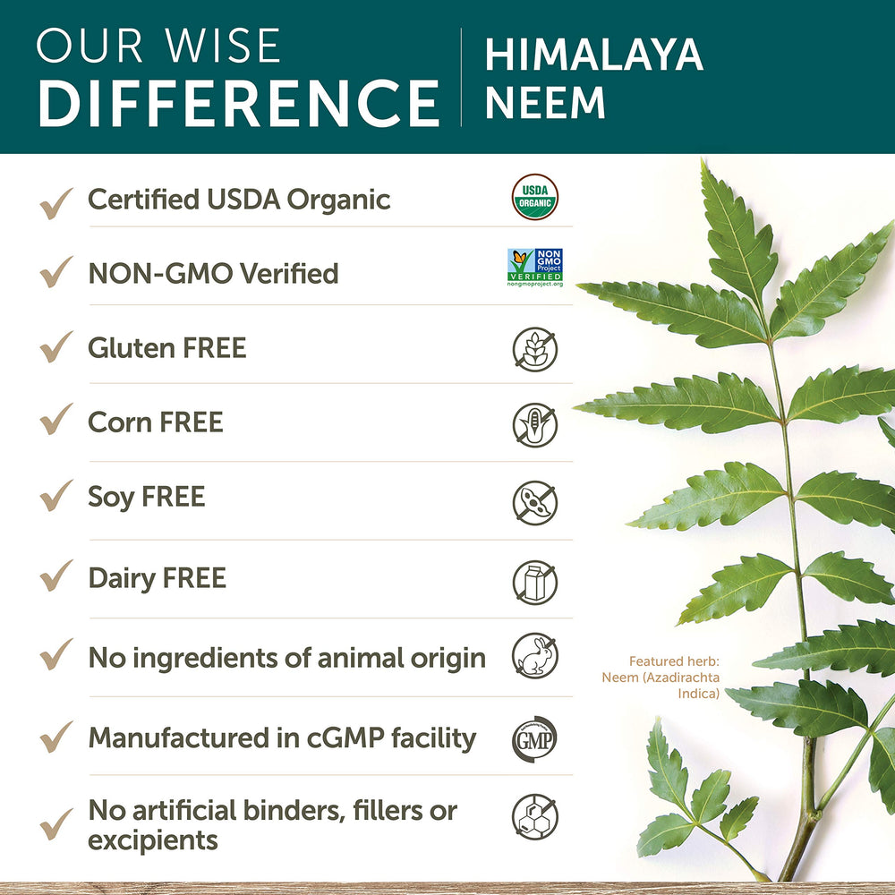 Himalaya Neem packaging display for long-lasting supply.