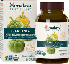 Himalaya Garcinia Cambogia bottle front showing organic label for daily wellness support