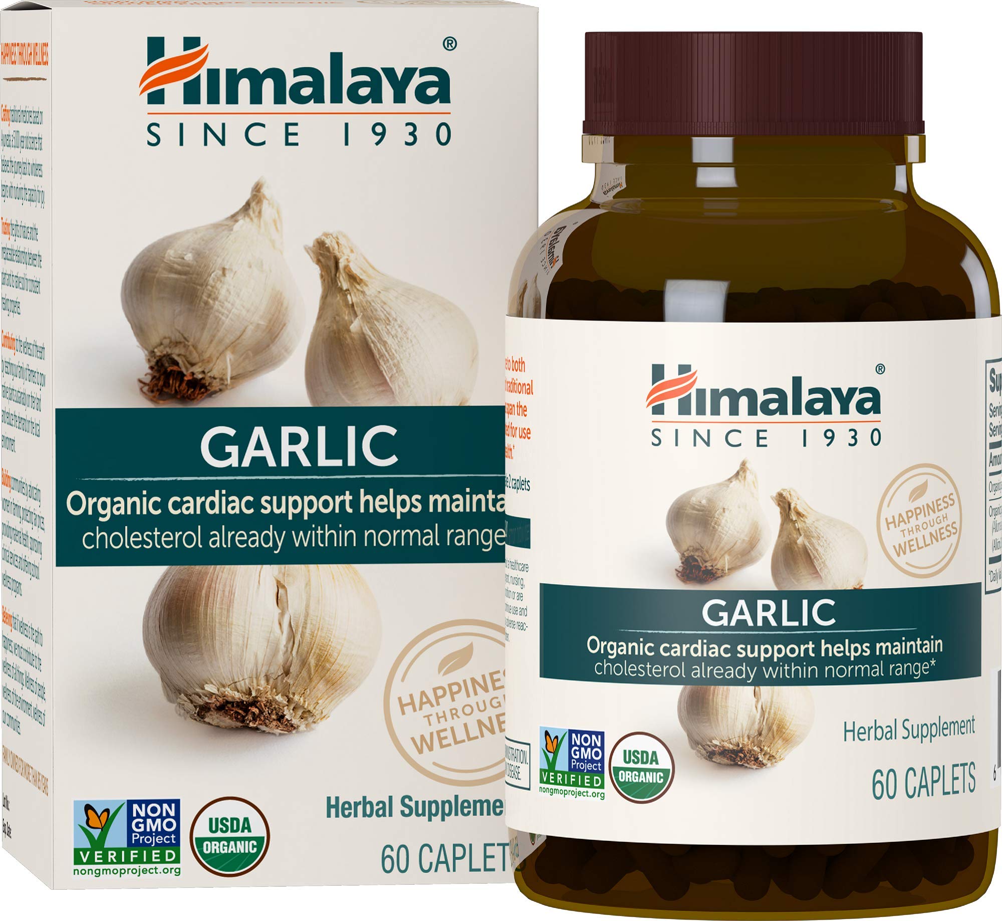 Himalaya Garlic bottle back-label with usage and ingredients details