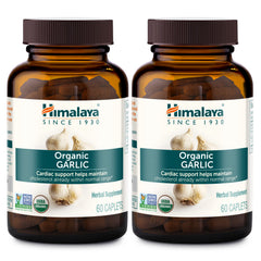 Himalaya Organic Garlic bottle front with clean label for daily wellness