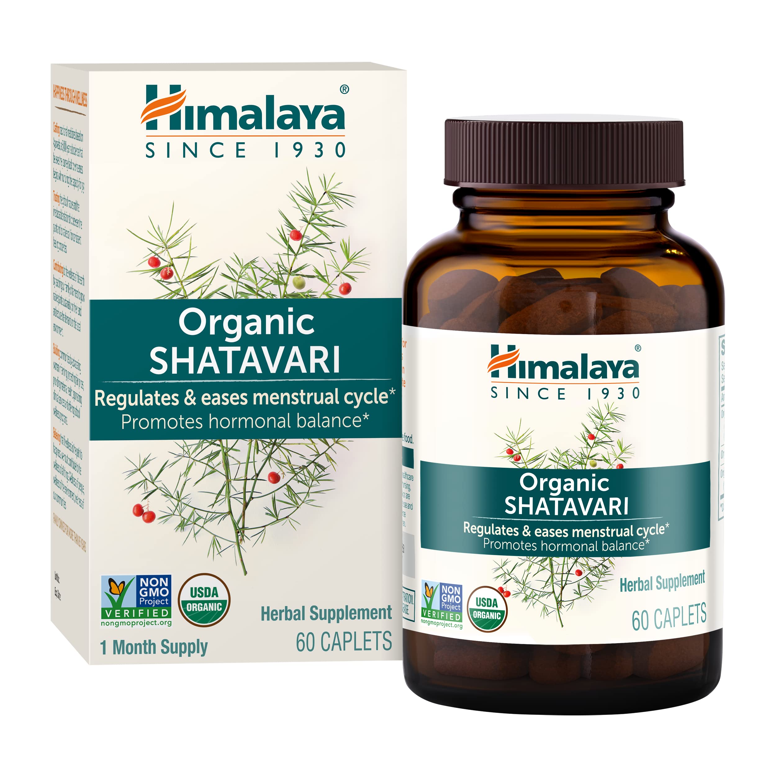 Himalaya Organic Shatavari bottle cap may support daily balance.