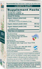 Himalaya Organic Shatavari packaging front showing certifications