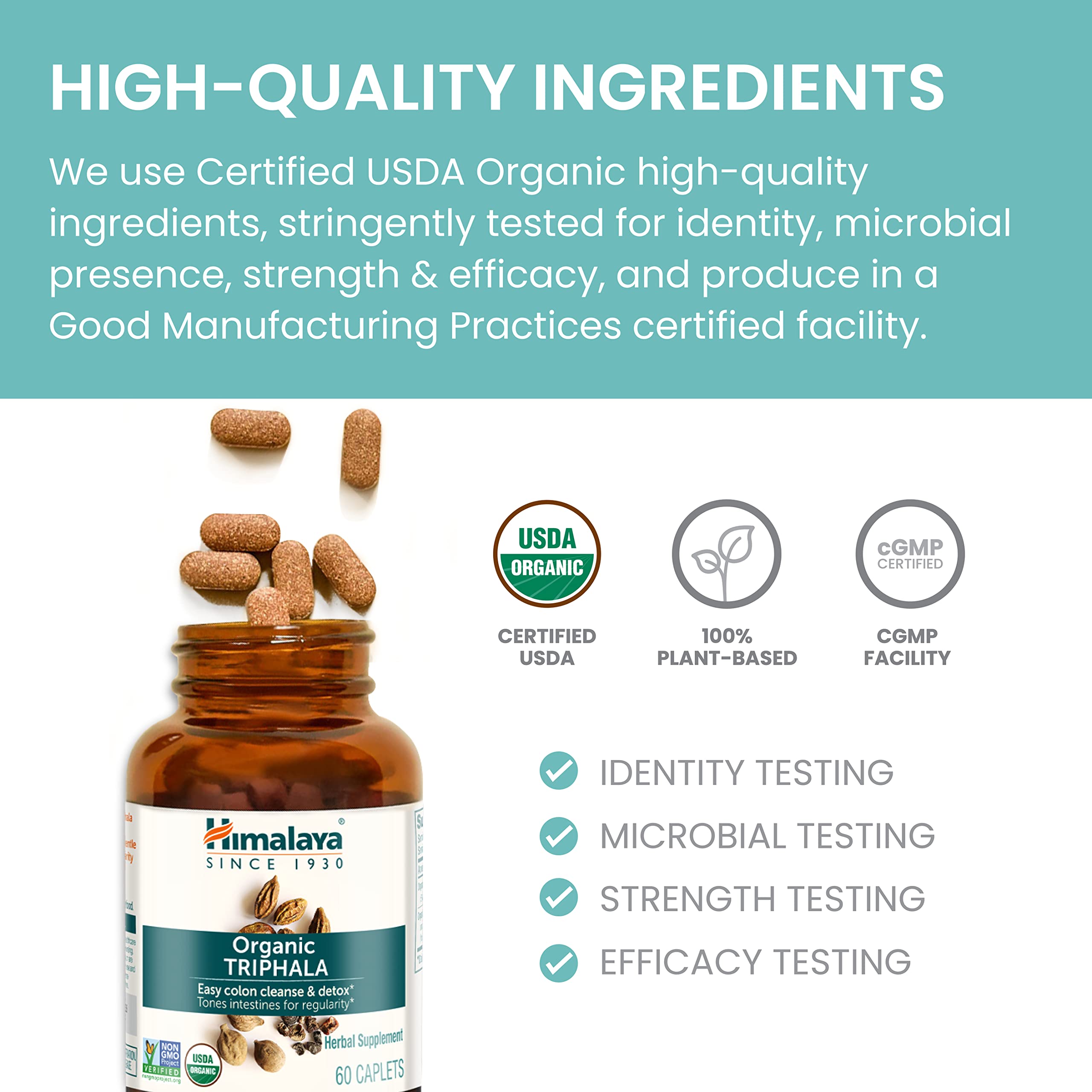 Himalaya Triphala packaging flatlay