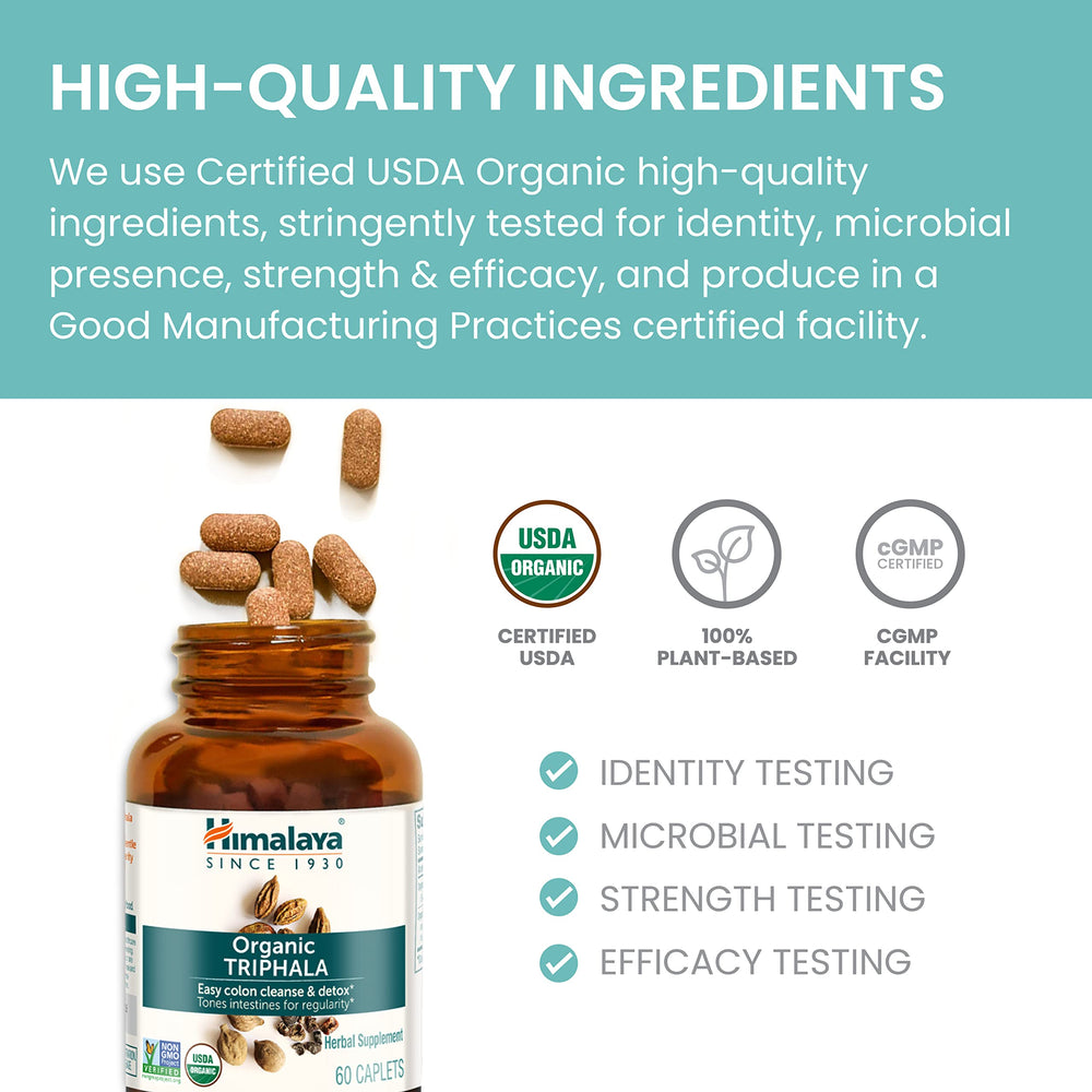 Himalaya Triphala packaging flatlay