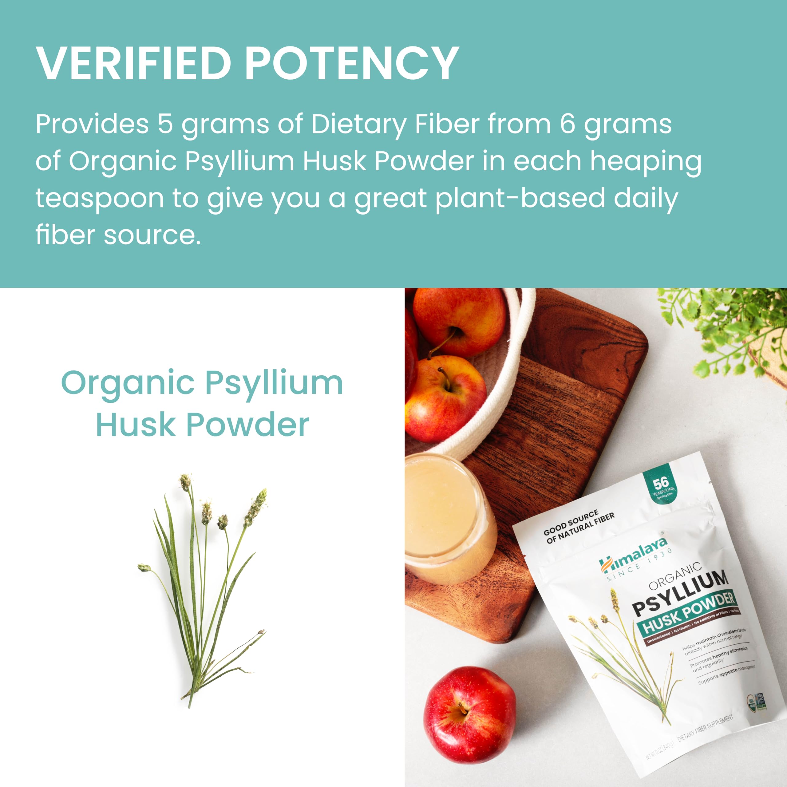 Vegan, non-GMO branding for clean fiber from Himalaya.