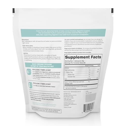 Himalaya Psyllium Whole Husk finely-ground powder ready to mix with liquids