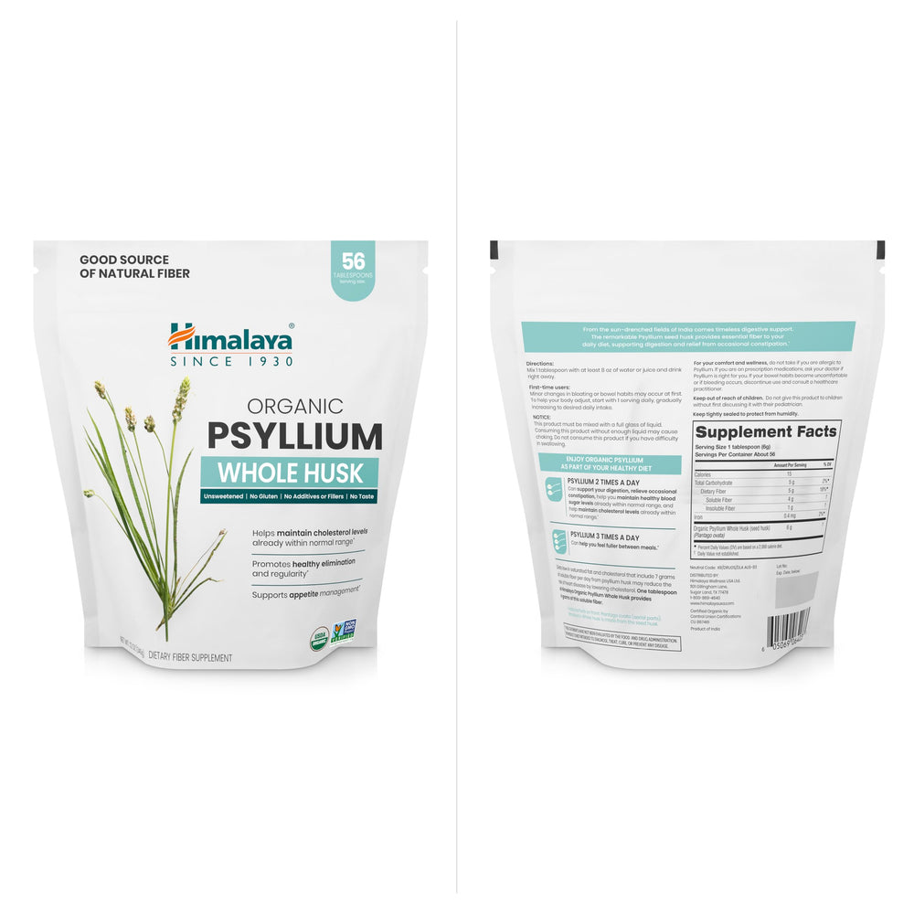 Himalaya Psyllium Whole Husk vegan formula suitable for plant-based diets