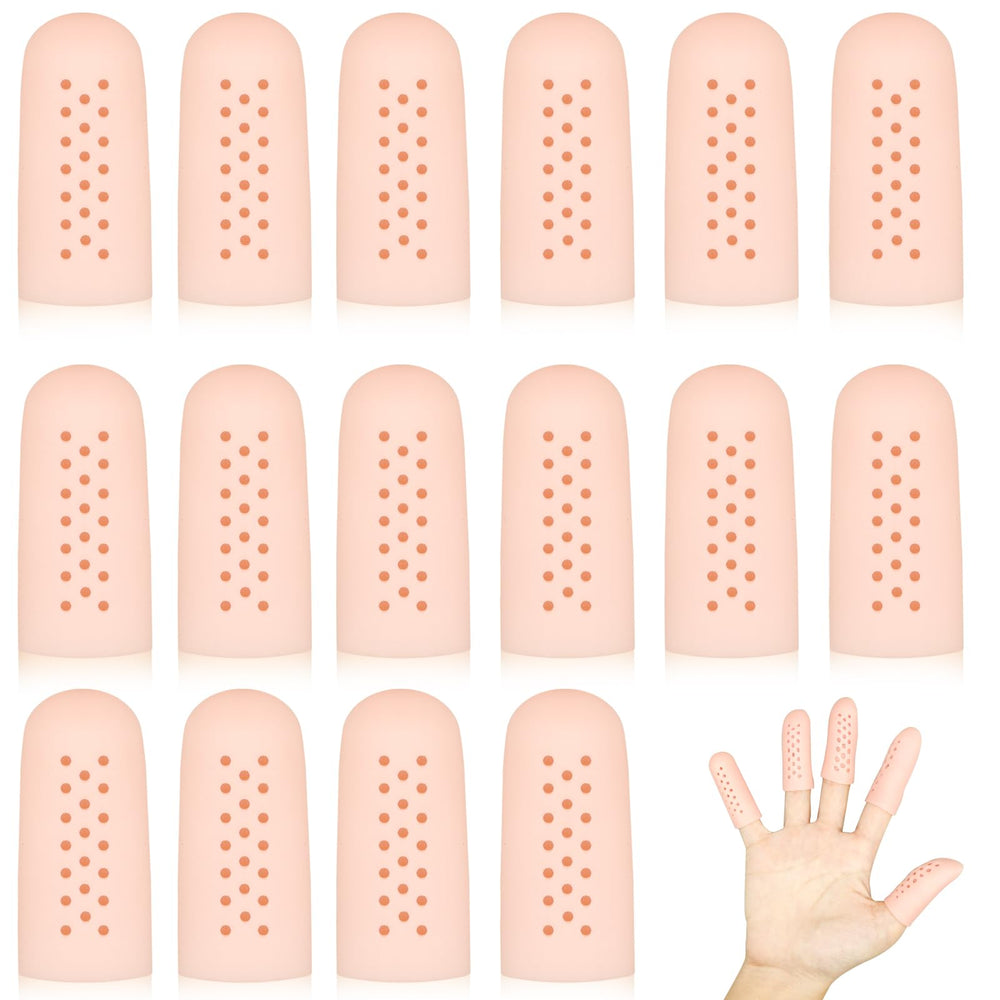HINGTAI gel finger cots with air holes offer breathable fingertip protection.