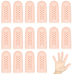 HINGTAI gel finger cots with air holes offer breathable fingertip protection.