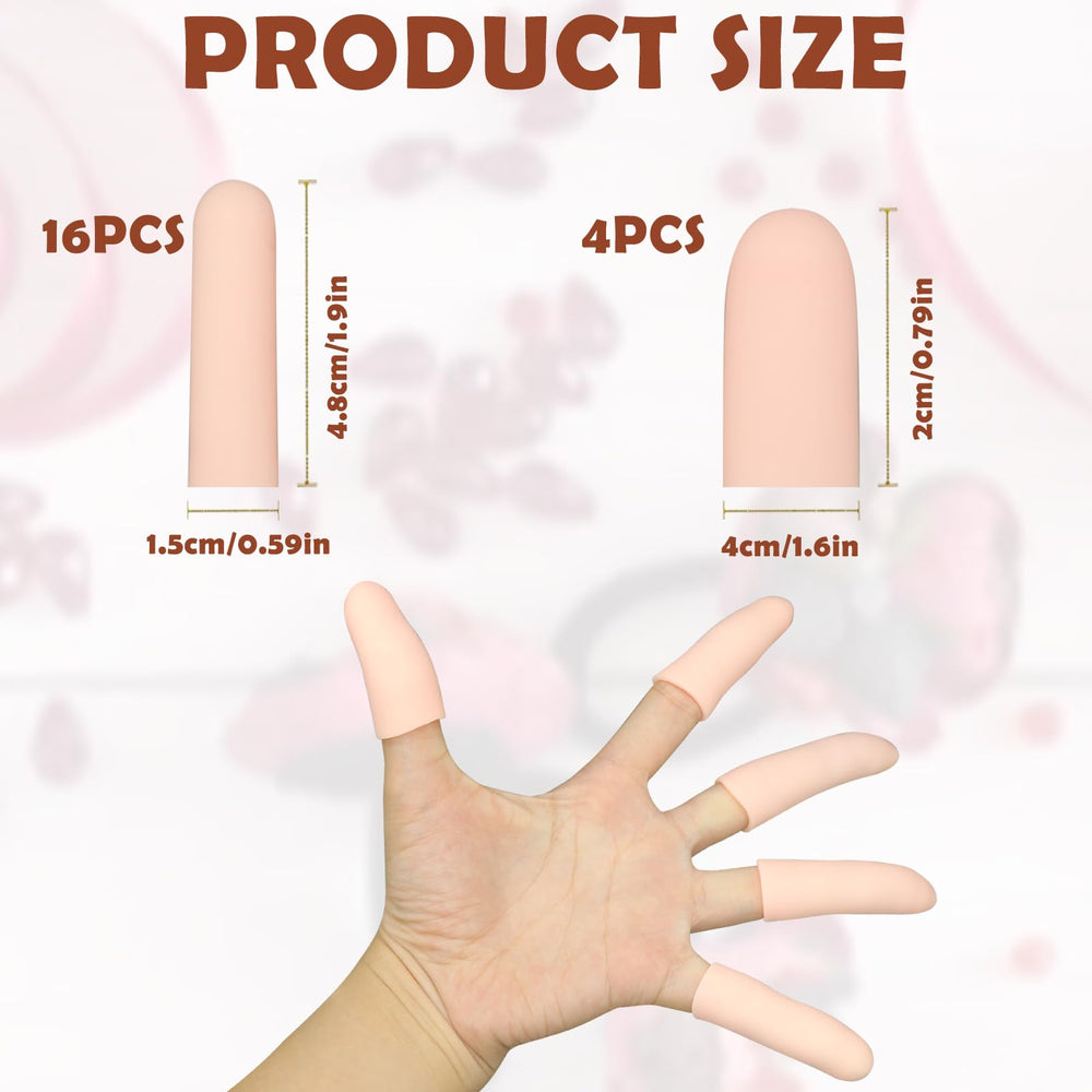 HINGTAI gel finger cots on finger offer smooth wear and reduced friction