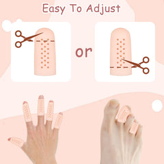 HINGTAI finger protectors protecting fingertips during daily tasks.
