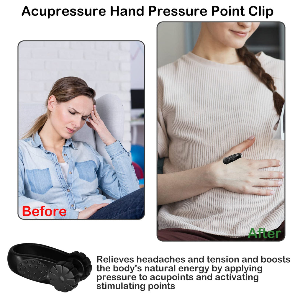 HINGTAI migraine clip on the hand point supports daily comfort during work or study.