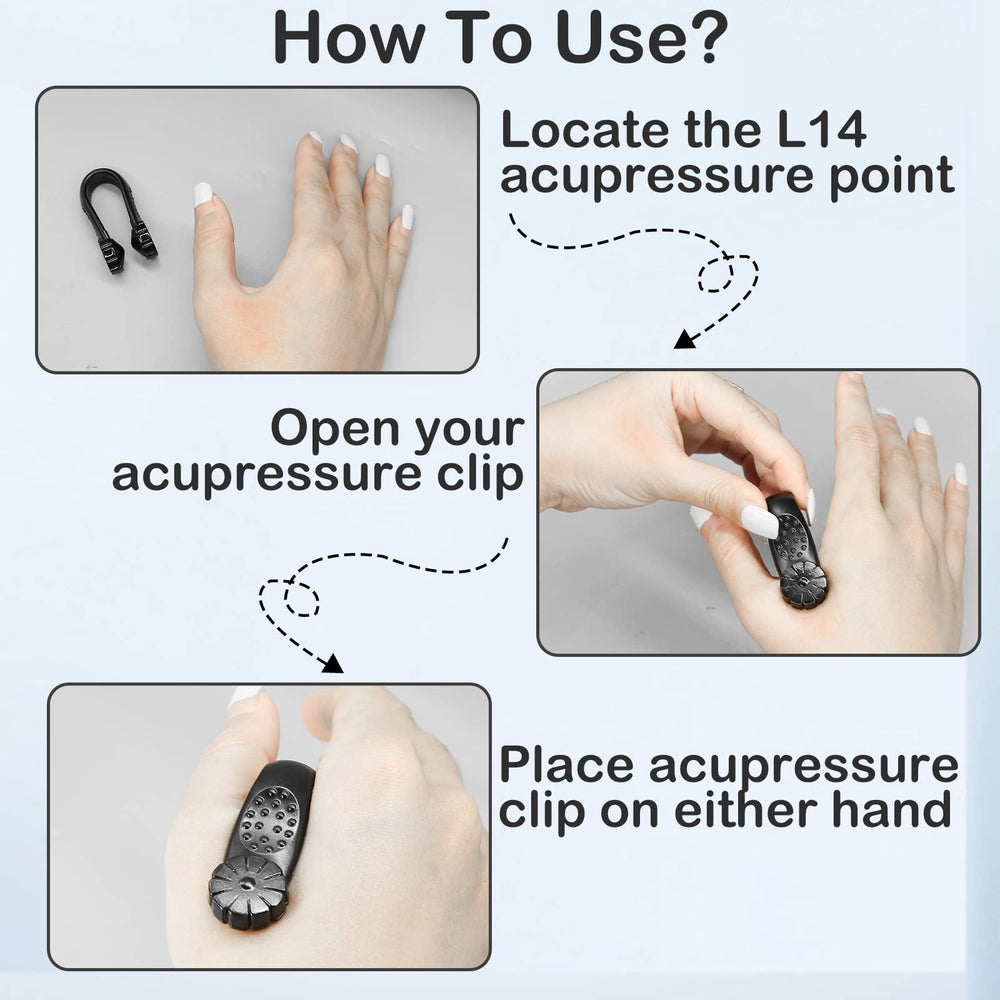 HINGTAI portable acupressure clip compact for on-the-go relief.