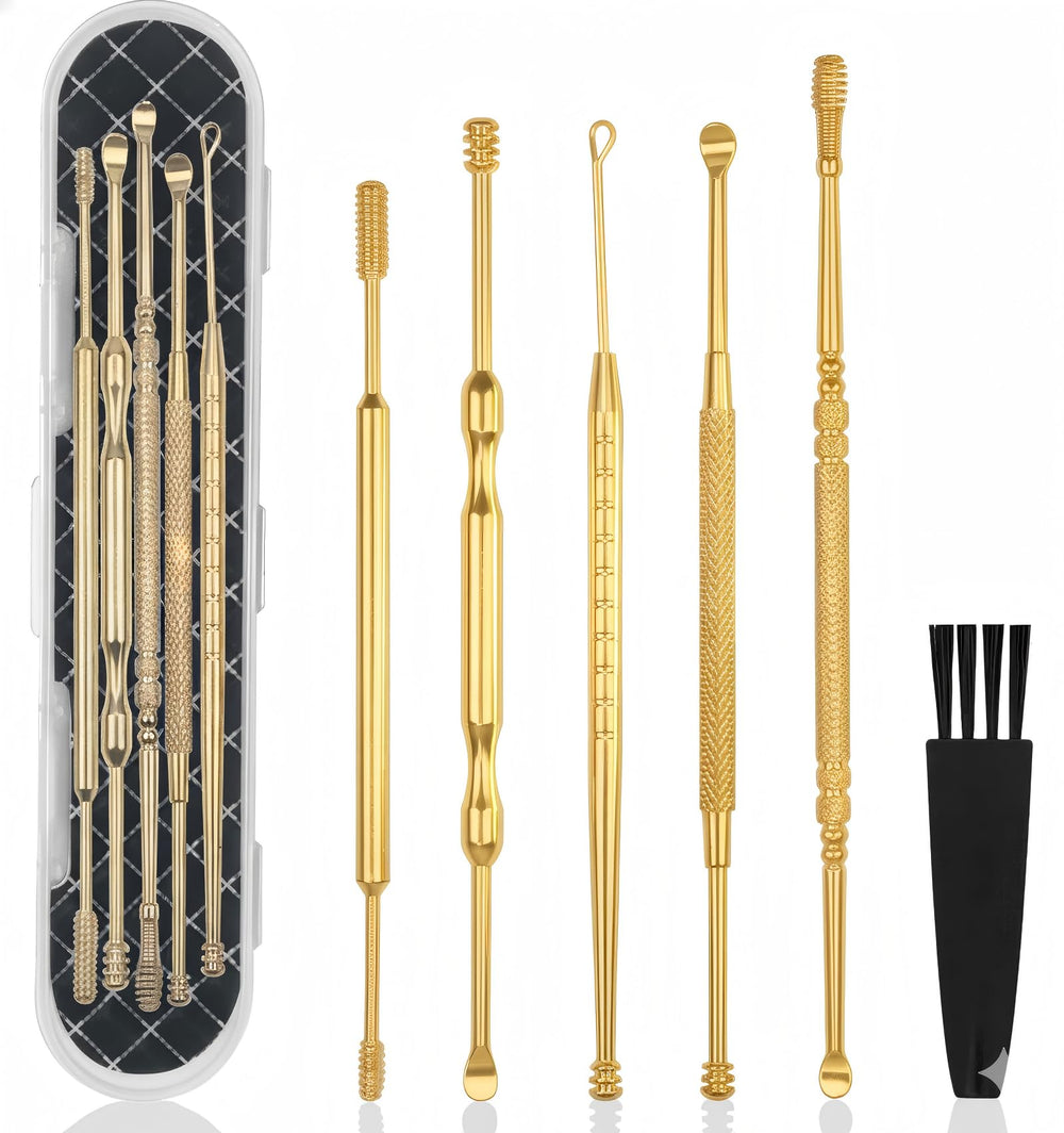 Hion six-piece ear wax kit packaging shown for safe storage.