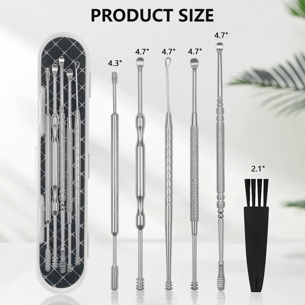Hion 8 piezas oreja, kit completo para limpieza cuidadosa.