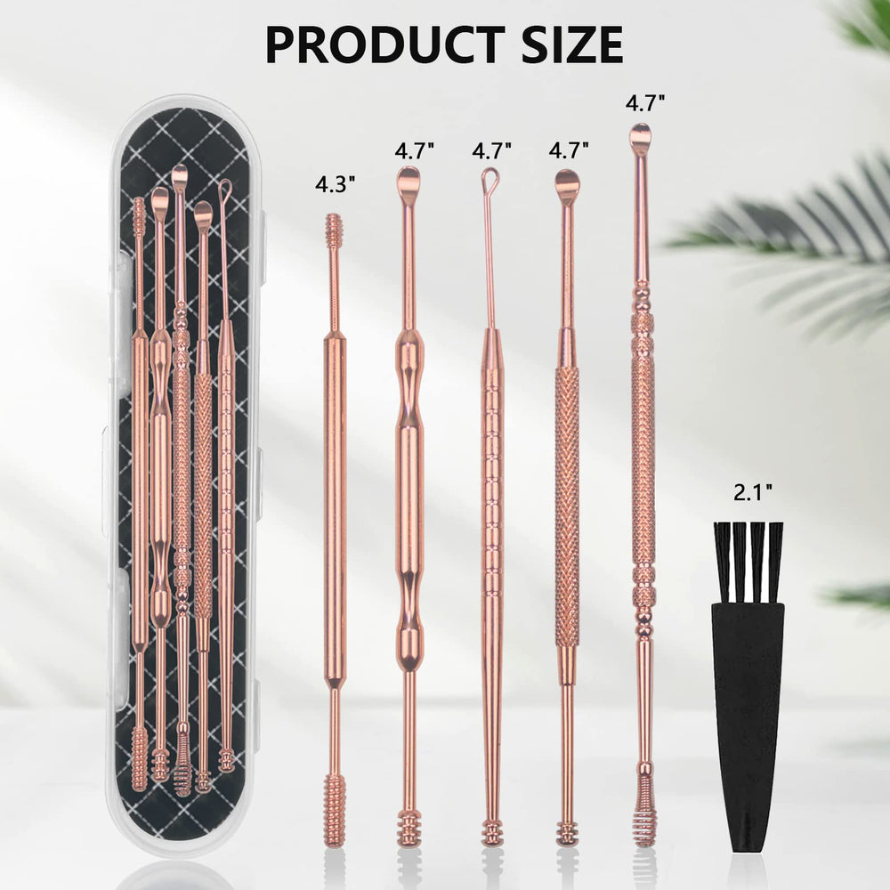 Hion cleaning brush in rose gold for tool maintenance.