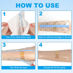 Hion medical-grade adhesive bandage sticks securely and removes cleanly.