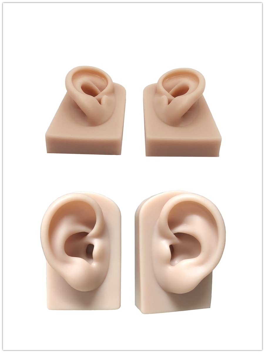Hipifans soft silicone ear model reusable and easy to clean