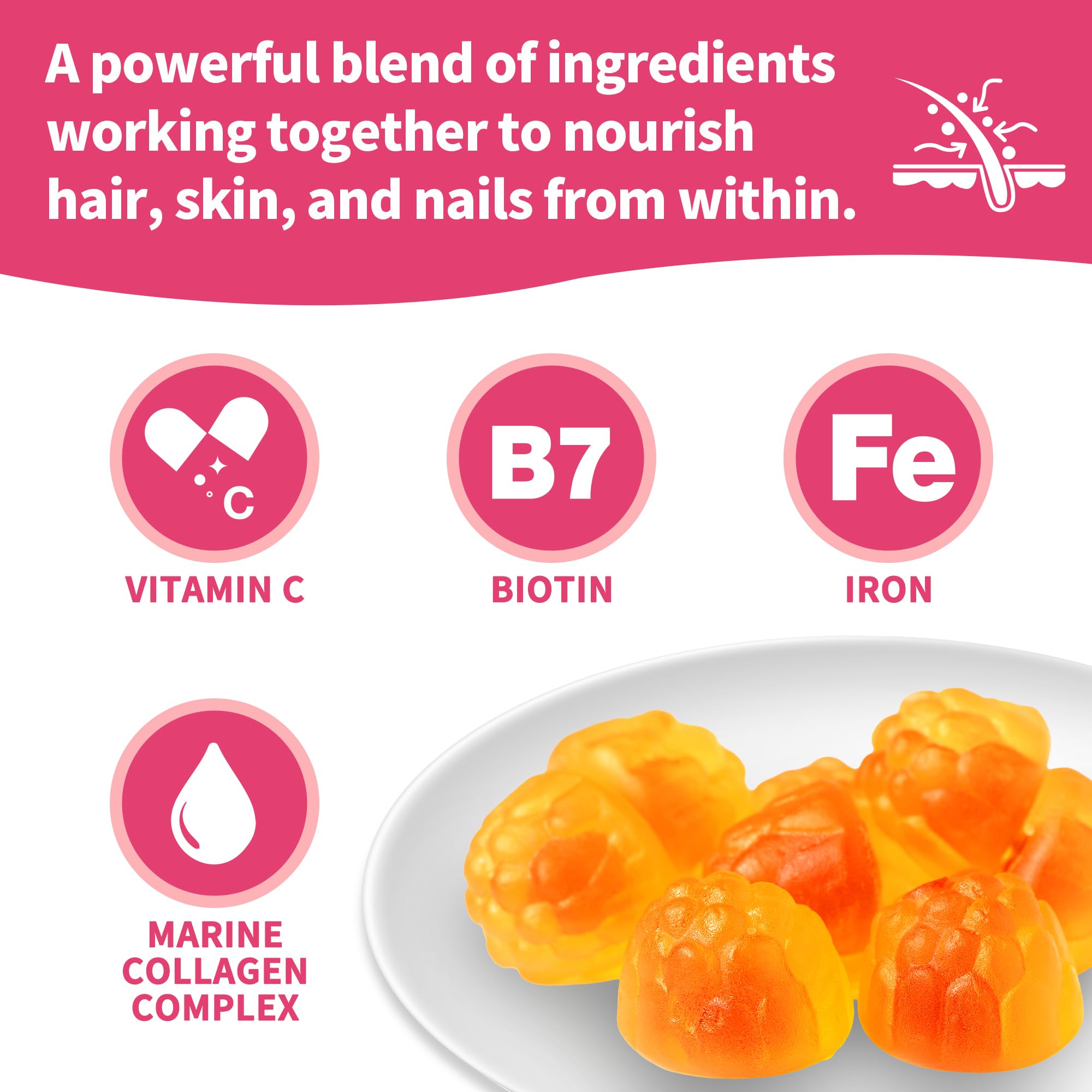 HiPlus label on bottle emphasizes quality-focused formula for hair health.