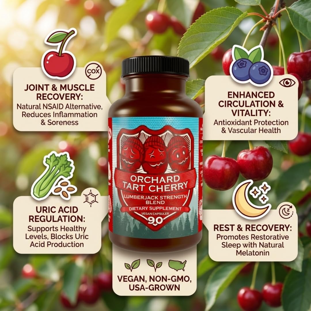 Hippie Farms Tart Cherry capsules close-up highlighting the capsule form.
