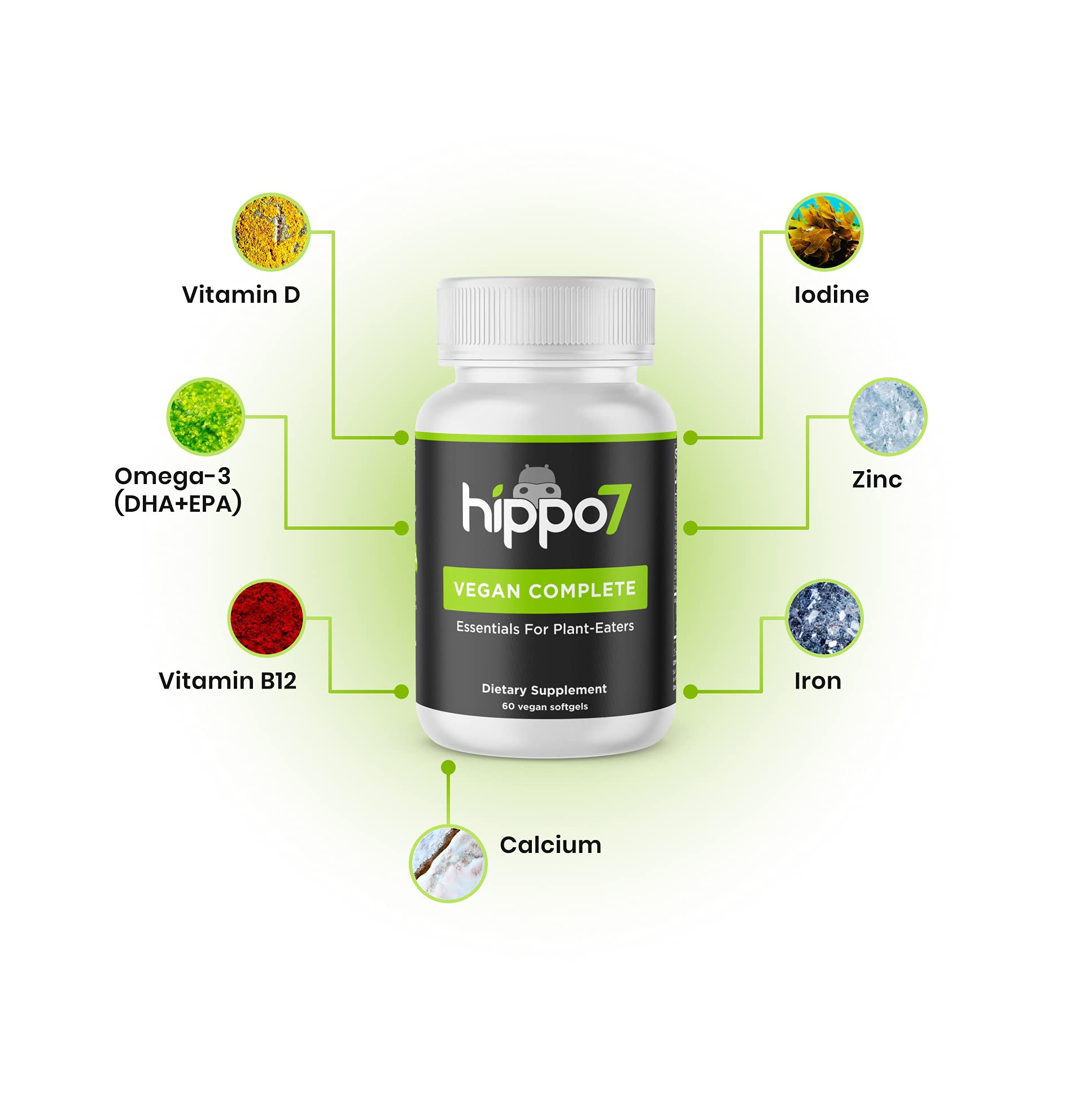 Hippo7 bottle on kitchen counter showing eco-friendly packaging