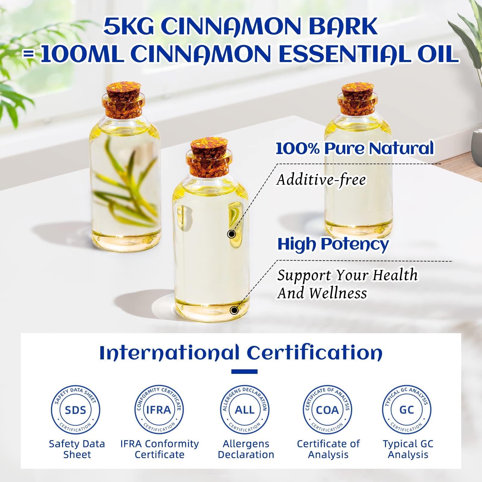 HIQILI Aceite de canela con aroma cálido para relajación.