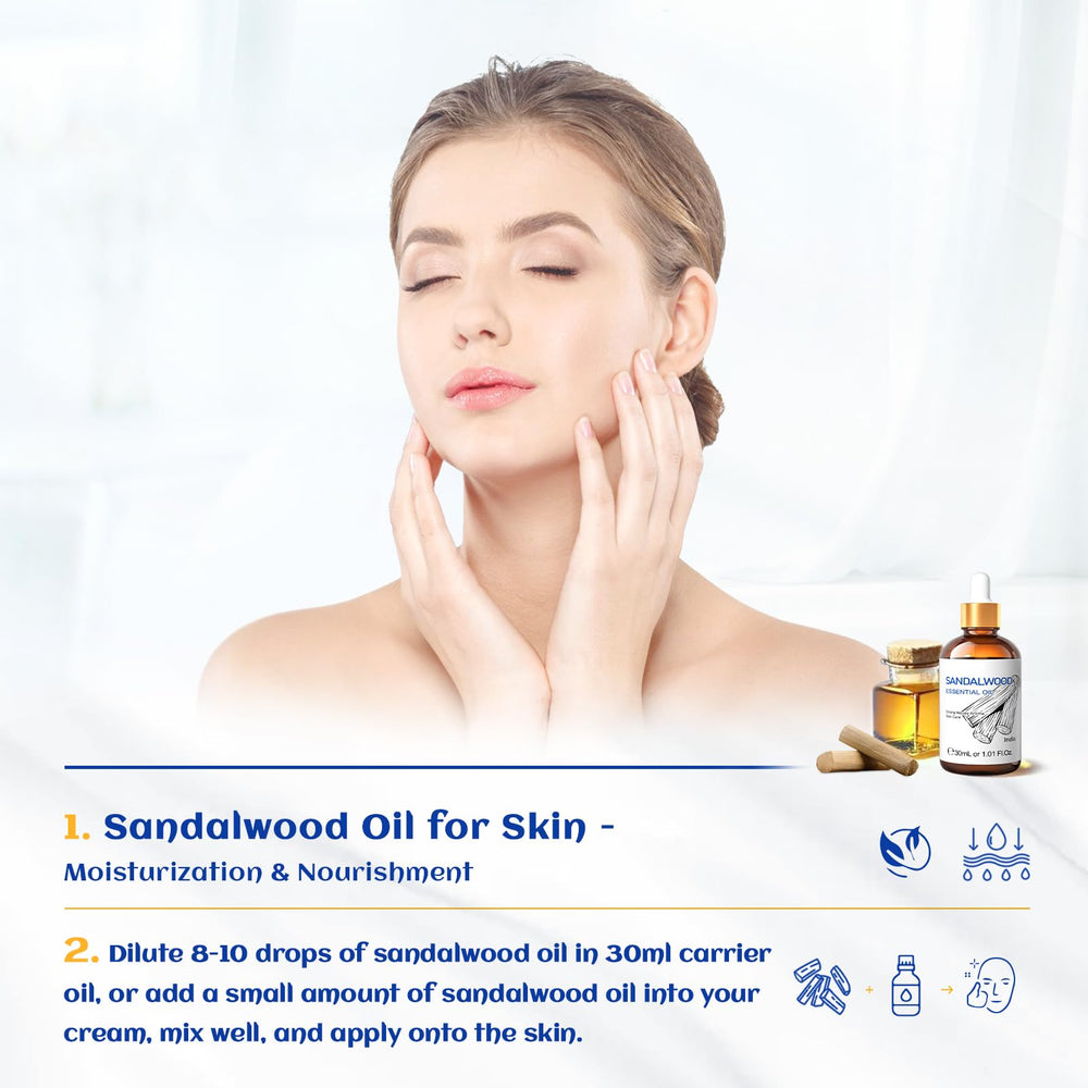 HIQILI aceite esencial sándalo adecuado para difusores y ambientación aromática.
