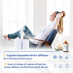 HIQILI amber UV bottle protecting Cypress oil during storage