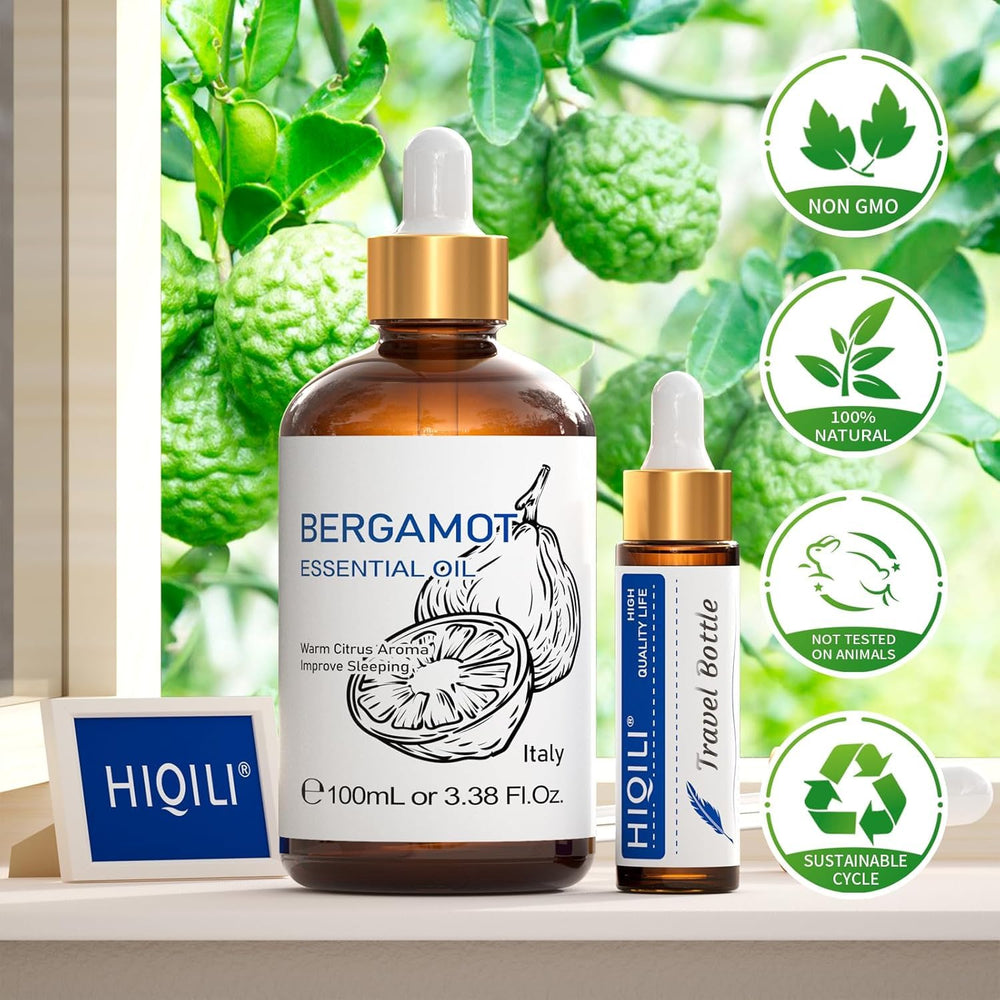 HIQILI Bergamot Essential Oil used in DIY soaps, candles and sprays