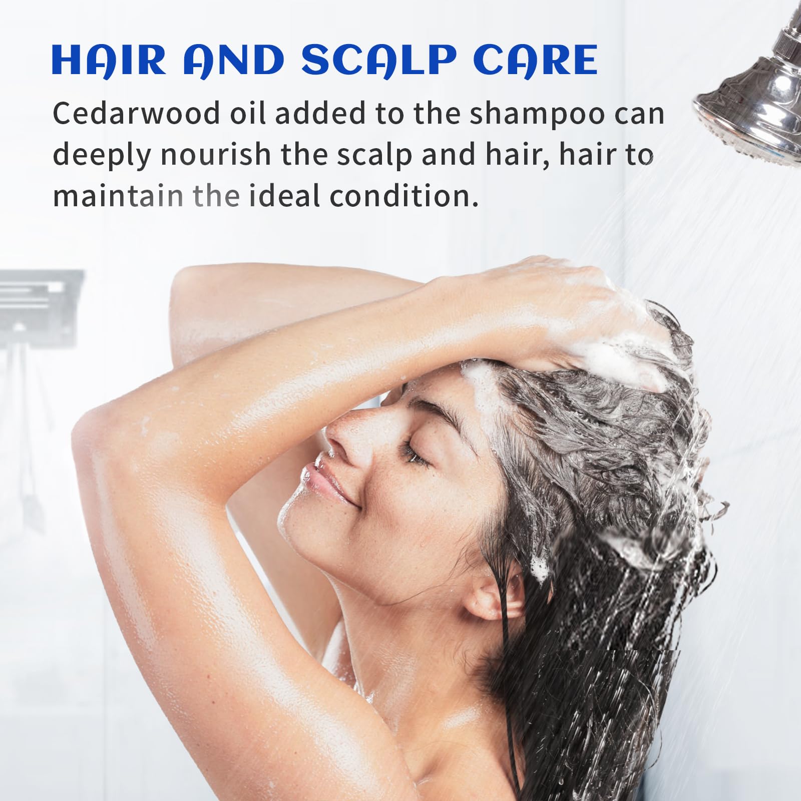 HIQILI cedarwood oil applied to skin and hair care routines